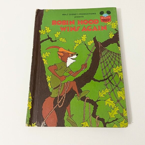 Vintage 1983 Walt Disney Productions Robin Hood Wins Again - Picture 1 of 16